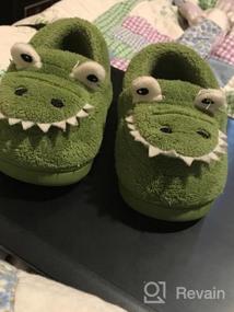 img 7 attached to Dinosaur Slippers: Stylish Boys' Shoes for Toddlers' Indoor Bedroom Comfort