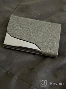 img 5 attached to Elegant Business Card Holder By Teskyer - Perfect Wallet For Professional Men & Women