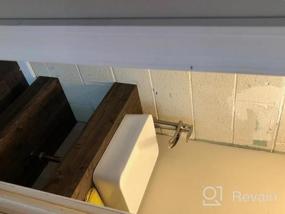 img 6 attached to Kichae 16 "X12" Современная белая фарфоровая керамическая прямоугольная раковина для ванной комнаты Тщеславие Художественная раковина над прилавком
