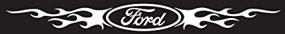 img 3 attached to 🔥 Chroma Graphics 3703 Ford Logo w/Flames Windshield Decal: Bold Automotive Statement