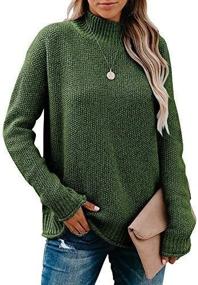 img 1 attached to Stay Cozy And Chic With Saodimallsu'S Oversized Turtleneck Sweaters For Women