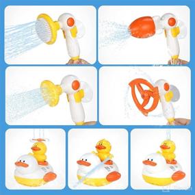 img 2 attached to 🛁 Magical Bath Toys for Toddlers 1-3: 3 Spraying Bath Ducks & 4 Toddler Showers for a Fun Bathtime Experience