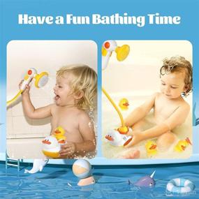img 3 attached to 🛁 Magical Bath Toys for Toddlers 1-3: 3 Spraying Bath Ducks & 4 Toddler Showers for a Fun Bathtime Experience