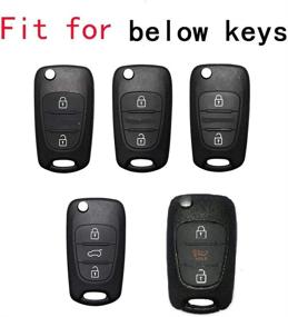 img 3 attached to Royalfox Silicone Keyless Sportage Magentis