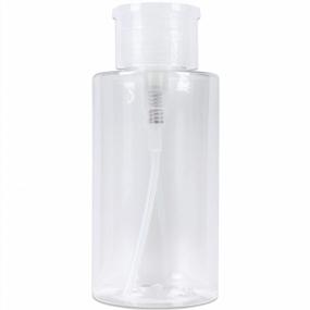 img 2 attached to Beauticom Professional Clear 10 oz Empty Liquid Pumping Dispenser Bottle with No Wording Label