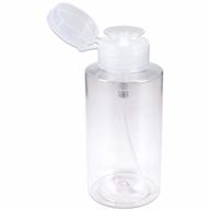 beauticom professional clear 10 oz empty liquid pumping dispenser bottle with no wording label logo