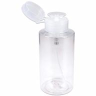 beauticom professional clear 10 oz empty liquid pumping dispenser bottle with no wording label логотип