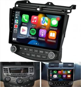 img 3 attached to Замена радио для Honda Accord 2003-07, встроенный Carplay и Android Auto Android 10.1 2G RAM 32G ROM Bluetooth Поддержка резервной камеры / НЕ ПОДХОДИТ для одной зоны переменного тока