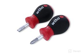 img 3 attached to Wiha 31191 Stubby Screwdriver Set - 1/4 by 1-Inch Slotted & Stubby Phillips #2 by 1-Inch - SoftFinish Handle (SEO Optimized)