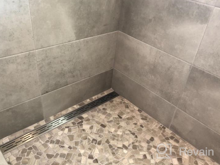 img 1 attached to Stylish And Durable Neodrain Linear Shower Drain With Brickwork Pattern Grate - Perfect For Modern Bathrooms review by Joseph Neal