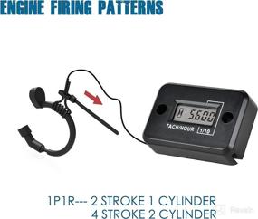 img 1 attached to Runleader Digital Mini Tach Hour Meter: Accurate TOT Hour Tracking, Real-time RPM Display, Battery Operated for ZTR Lawn Mower Tractor Generator Outboard ATV Chainsaw Marine Snowblower