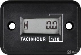img 4 attached to Runleader Digital Mini Tach Hour Meter: Accurate TOT Hour Tracking, Real-time RPM Display, Battery Operated for ZTR Lawn Mower Tractor Generator Outboard ATV Chainsaw Marine Snowblower