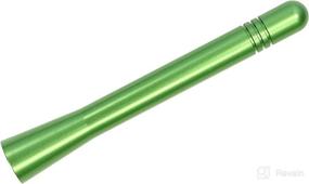 img 1 attached to AntennaMastsRus - Made In USA - 4 Inch Green Aluminum Antenna Is Compatible With Chevrolet Silverado 2500 (2006-2019)