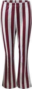 img 2 attached to Keepfit Women'S High Waist Wide Leg Pants, Casual Zebra-Striped Flare Bell Bottom Stretch Long Pants, Tie Dye Yoga Pants