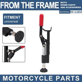 img 3 attached to 🏍️ Portable & Easy Motorcycle Wheel Stand Lift Trail Stand - 4th Generation Upgraded Design for Optimal Fit with Most Motorcycle Wheels