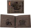 custom photo wallets for men, engraved with your personal message - thoughtful gifts for father, husband, son logo