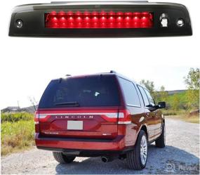 img 4 attached to 🚘 2003 - 2016 Ford Expedition Lincoln Navigator LED Bar 3rd Third Tail Brake Light Rear Lamp - Chrome Housing Smoke Lens