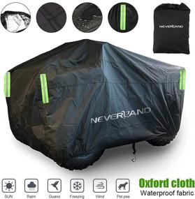 img 4 attached to 🏍️ NEVERLAND ATV Cover 300D Oxford Cloth for Polaris Sportsman Yamaha Grizzly Honda Kawasaki - Waterproof, Reflective, and Secure with Straps - Ideal for Storage and Protection