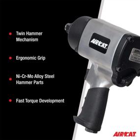 img 2 attached to AIRCAT 1777 3/4" Twin Hammer Impact Wrench 1600 Ft-Lbs Refined Design