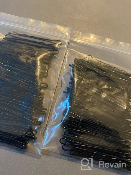 img 1 attached to 220 Count Black Wave Bobby Pins - Invisible Hair Clips Bulk Hair Accessories For All Hair Types, Suitable For Women And Girls, Vlasy Hair Grips review by Alex Foley