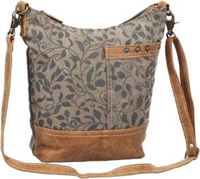 img 3 attached to Myra Bag Upcycled Leather Shoulder Women's Handbags & Wallets ~ Shoulder Bags