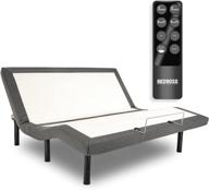 twin xl adjustable bed base - bedboss relax 404 with zero gravity, full motion, wireless remote control, heavy duty frame, head and foot motion, and mattress retention rail logo