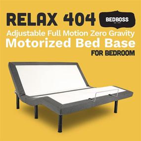 img 3 attached to Twin XL Adjustable Bed Base - BEDBOSS Relax 404 With Zero Gravity, Full Motion, Wireless Remote Control, Heavy Duty Frame, Head And Foot Motion, And Mattress Retention Rail