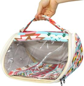 img 4 attached to 🐹 Premium Portable Hamster Carrier Bag: Breathable Outgoing Bag for Small Animals - Guinea Pigs, Hedgehogs, Squirrels, Chinchillas, and more!