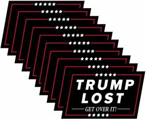 img 4 attached to 🎉 Maozc 10 Pack Funny Biden Won Victory Decals - Trump Lost GET Over IT Stickers for Car Bumper, Laptop, Water Bottle - Great Gift Sticker!