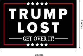 img 2 attached to 🎉 Maozc 10 Pack Funny Biden Won Victory Decals - Trump Lost GET Over IT Stickers for Car Bumper, Laptop, Water Bottle - Great Gift Sticker!