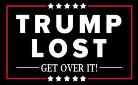 img 3 attached to 🎉 Maozc 10 Pack Funny Biden Won Victory Decals - Trump Lost GET Over IT Stickers for Car Bumper, Laptop, Water Bottle - Great Gift Sticker!