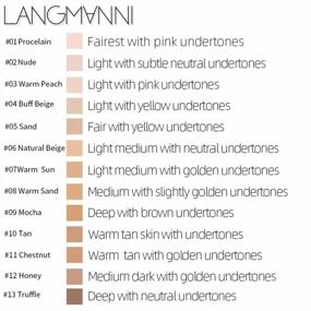 img 1 attached to Langmanni Makeup Foundation Liquid Natural Concealer Brighten Skin Color Waterproof Sweatproof Cosmetic Concealer (#08 Warm Sand)