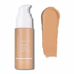 img 4 attached to Langmanni Makeup Foundation Liquid Natural Concealer Brighten Skin Color Waterproof Sweatproof Cosmetic Concealer (#08 Warm Sand)