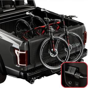 img 4 attached to Safely Transport Up To 5 Mountain Bikes With Sklon Tailgate Bike Pad And Anti-Theft Locking System For Full And Mid-Size Pickup Trucks - Black Honeycomb (Small-Mid-Size Pickup Models)