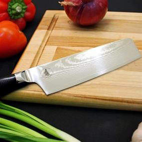 img 1 attached to Slice And Dice Like A Pro With Kitory'S 6.5 Inch VG10 Damascus Nakiri Knife - Perfect For Home And Professional Use!