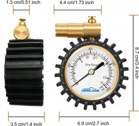 img 1 attached to GODESON Presta Tire Pressure Gauge: Accurate and Reliable Presta Valve Tire Pressure Measurement