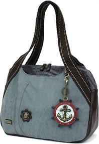 img 2 attached to Handbag Bowling BUTTERFLY Indigo Pleather Women's Handbags & Wallets for Shoulder Bags