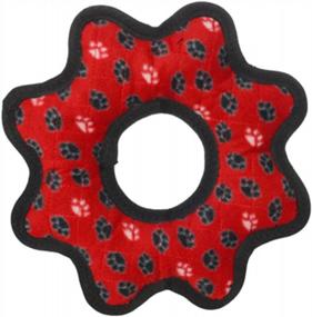 img 3 attached to TUFFY- World'S Tuffest Soft Dog Toy- Ultimate Gear Ring - Red Paw-Squeakers - Multiple Layers. Made Durable, Strong & Tough.Interactive Play (Tug,Toss & Fetch).Machine Washable & Floats