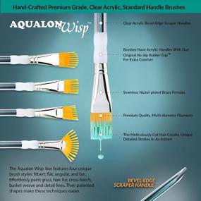 img 2 attached to 5-Piece Angular Artist Brush Set By Aqualon Royal & Langnickel Featuring Wisp Brushes