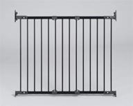 kidco g2101 angle mount metal safeway gate - top of stairs quick release baby gate (black): secure and stylish safety solution for your little ones logo