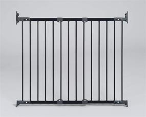 img 4 attached to KidCo G2101 Angle Mount Metal Safeway Gate - Top of Stairs Quick Release Baby Gate (Black): Secure and Stylish Safety Solution for Your Little Ones