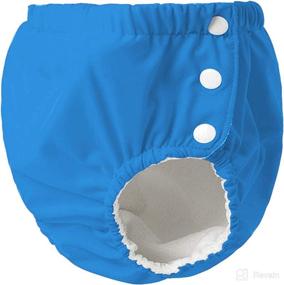 img 3 attached to Durio Reusable Diapers Washable Swimming Apparel & Accessories Baby Boys ... Clothing