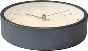 img 2 attached to Gray Aluminum Desk Clock On Stand - Stylish Decorative Table And Shelf Clock For Office, Bedroom, And Living Room. Versatile Design For Desk Or Wall Display. Battery-Powered Indoor Decoration.