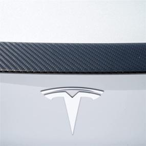 img 1 attached to Enhanced Tesla Model 🚗 3 Genuine Carbon Fiber Spoiler