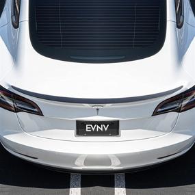 img 4 attached to Enhanced Tesla Model 🚗 3 Genuine Carbon Fiber Spoiler