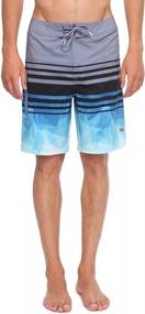 img 2 attached to Men'S 4-Way Stretch Swim Trunks Quick Dry Board Shorts Beach Swimwear Bathing Suit By Rokka&Rolla
