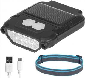 img 4 attached to USB Rechargeable Wave Sensor Headlamp: FISHNU SANLITE Solar Mountaineering Cap Clip Light With Built-In Magnetic Feature.