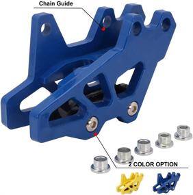 img 4 attached to 🏍️ AnXin Motorcycle Plastics Chain Guide Guard Protection for DR-Z400 2000-2018 - Blue: Ultimate Motocross Gear Upgrade