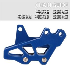 img 2 attached to 🏍️ AnXin Motorcycle Plastics Chain Guide Guard Protection for DR-Z400 2000-2018 - Blue: Ultimate Motocross Gear Upgrade