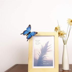 img 1 attached to Transform Your Space: Tuosiwei 48PCS Butterfly Wall Decals – 3D Butterflies Home Decor Stickers in Blue for Kids Room and Bedroom Enhancement